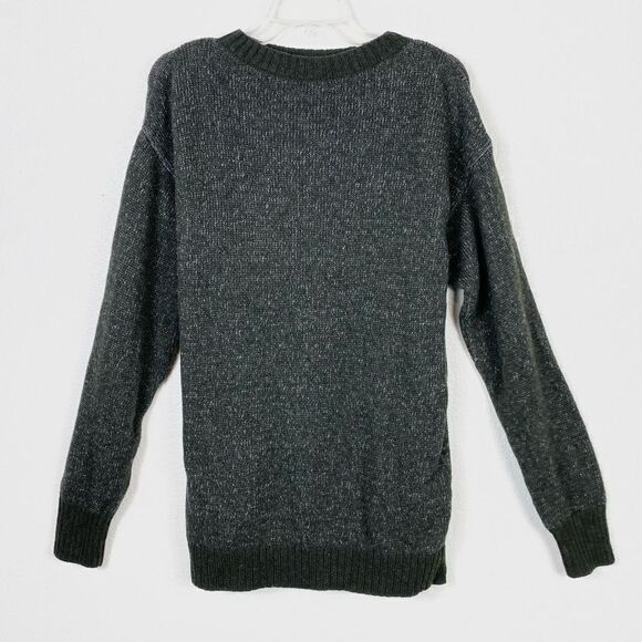 Muji Green Wool Blend Knit Crewneck Sweater - Picture 1 of 4